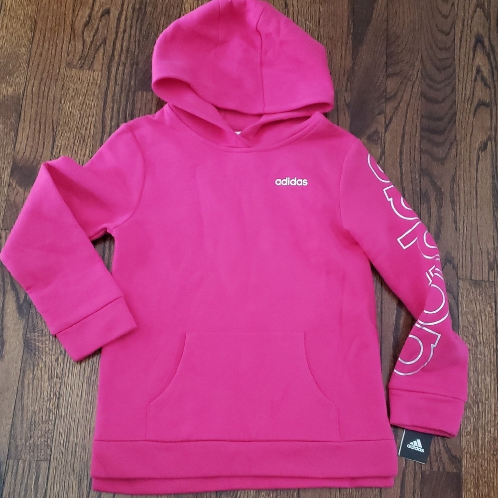 Adidas Kids Bright Pink Hoodie